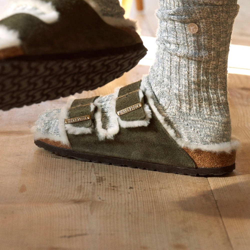 Shearling Arizona Birkenstock sandals  sz 38 L7 M5